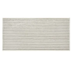 Badetuch -ARTO- Farbe Moonbeam/Magnet dünne Streifen Size 70 x 140 cm