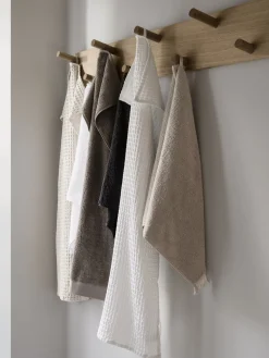 Badetuch -CARO- White 70 x 140 cm