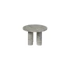 Beistelltisch -VOLOS- Farbe Travertin Silver Size S Rund