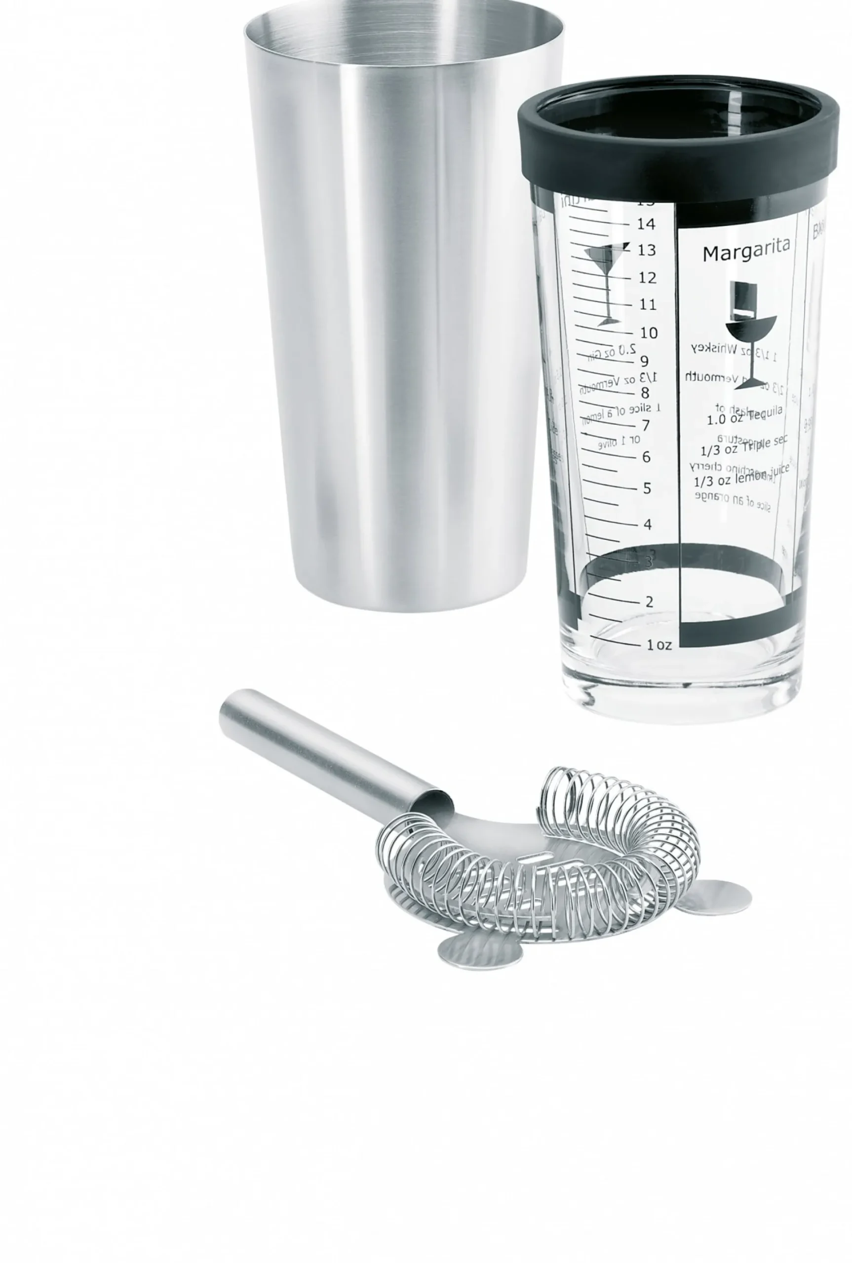 Boston Shaker-Set -LOUNGE- Farbe Silver