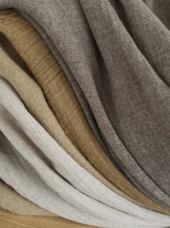 Decke -MELANGE- Farbe Tan - Size 130 x 200 cm