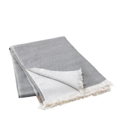 Decke -NEA- Pewter Baumwolle 130 x 180 cm