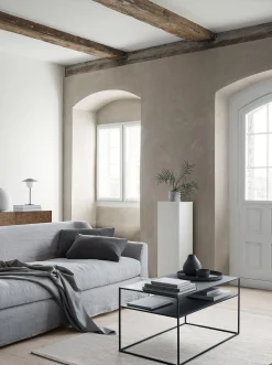 Decke -NEA- Pewter Baumwolle 130 x 180 cm