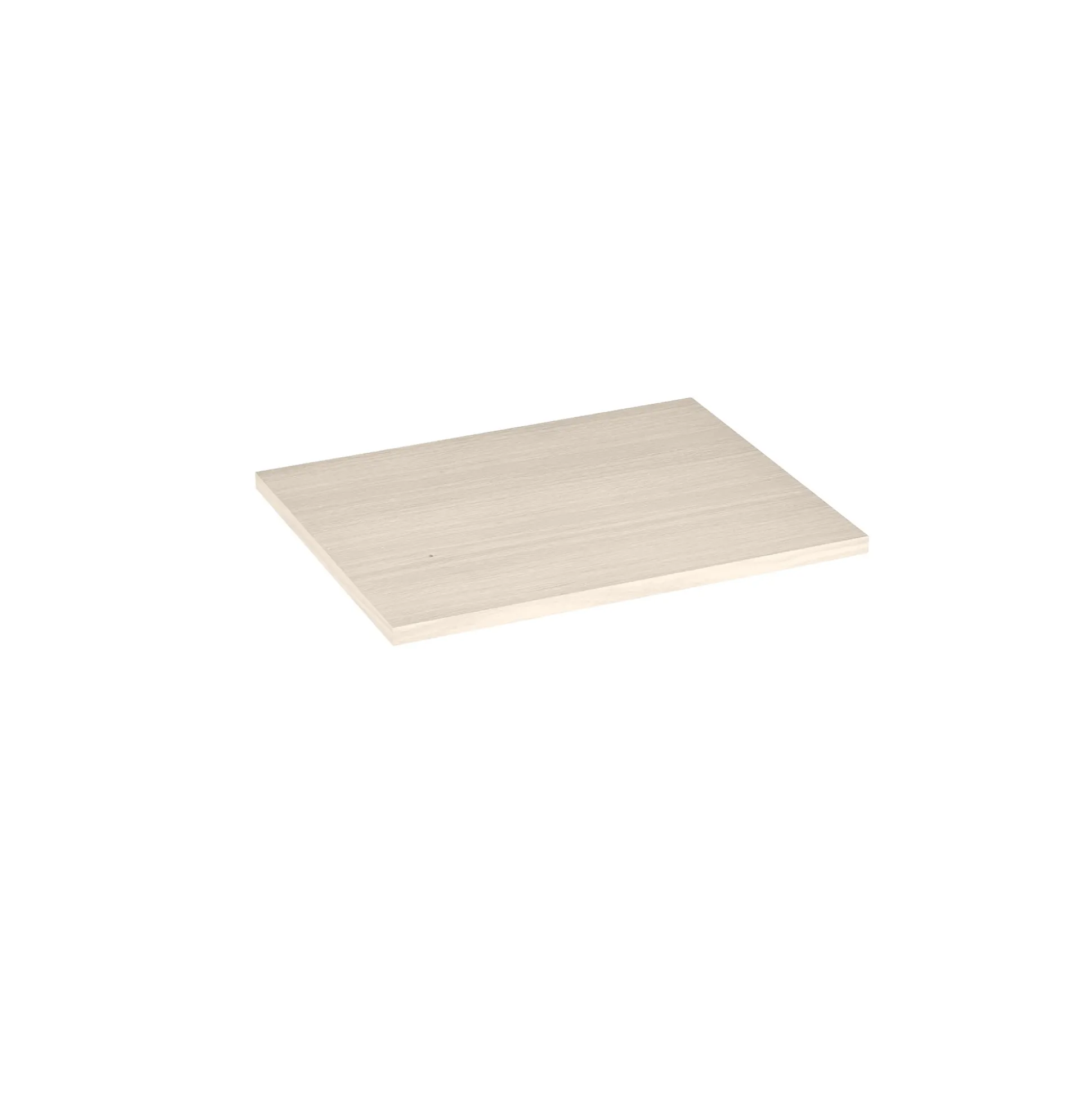 Einlegeboden -SUKOYA- Farbe weiß geölt Size M 50 x 40 cm für Metallregal