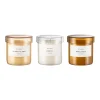 3er Set Duftkerzen -VALOA- Size S