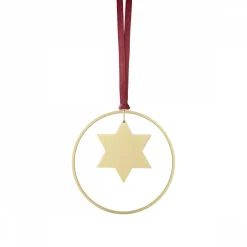 4er Set Weihnachtsschmuck -KITAI- Farbe Gold - Form Sterne