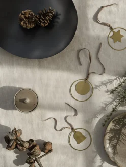 4er Set Weihnachtsschmuck -KITAI- Farbe Gold - Form Glocken