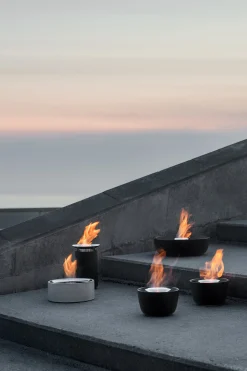 Gelfeuerstelle -FUOCO- aus poliertem Edelstahl Ø 18,5 cm