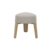Hocker -KUON- Stoff Socia, Farbe Desert, oak nature