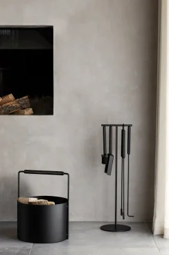 Kaminbesteck 5-tlg. -ASHI- Black Oak