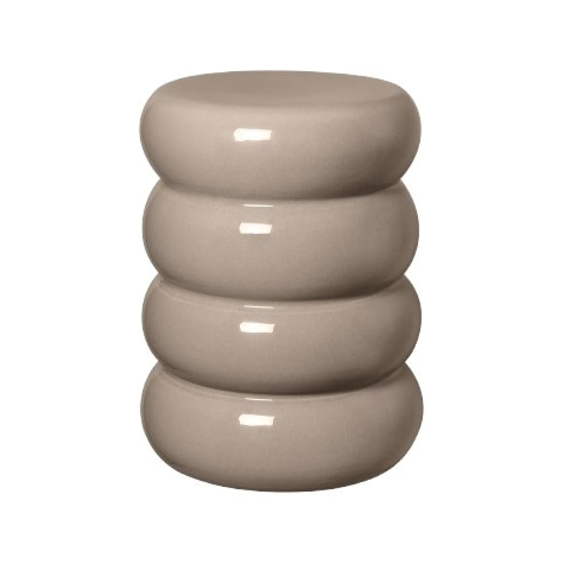Keramik Hocker -TORU- Farbe Fungi Form rund