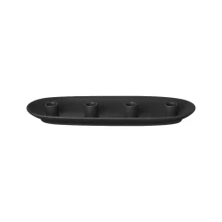 Kerzenhalter -VELA- Farbe Black Form oval