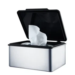 Kosmetiktuchbox -MENOTO- Farbe Edelstahl matt