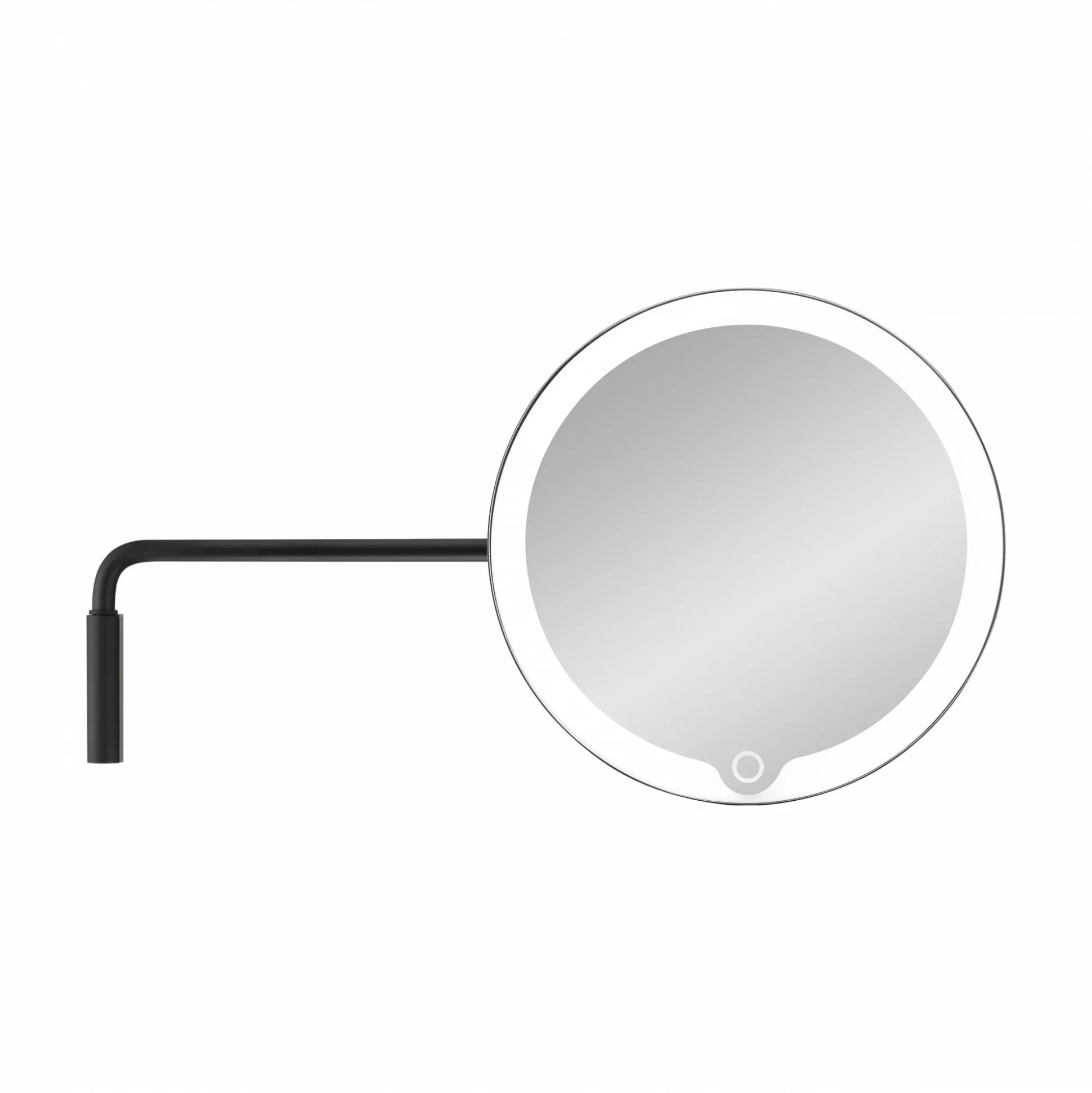 LED Kosmetikspiegel -MODO- Black mit Wandhalterung, 5-fach Vergrößerung