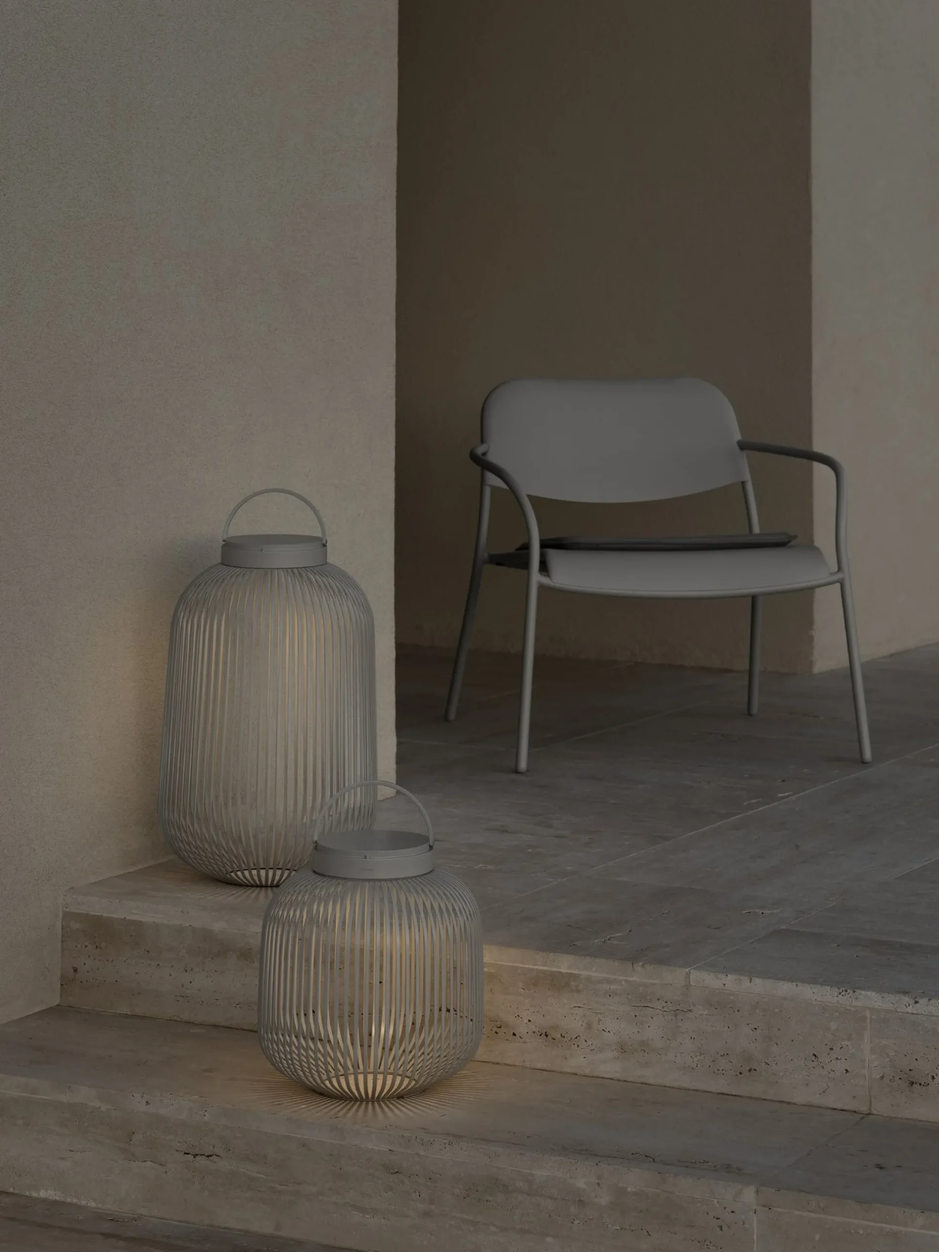 Loungesessel -YUA- Farbe Silk Gray