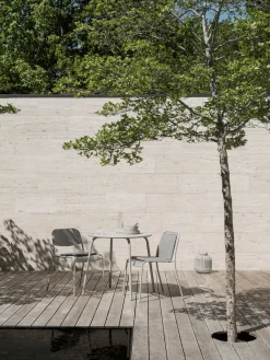 Loungesessel -YUA WIRE- Farbe Silk Gray