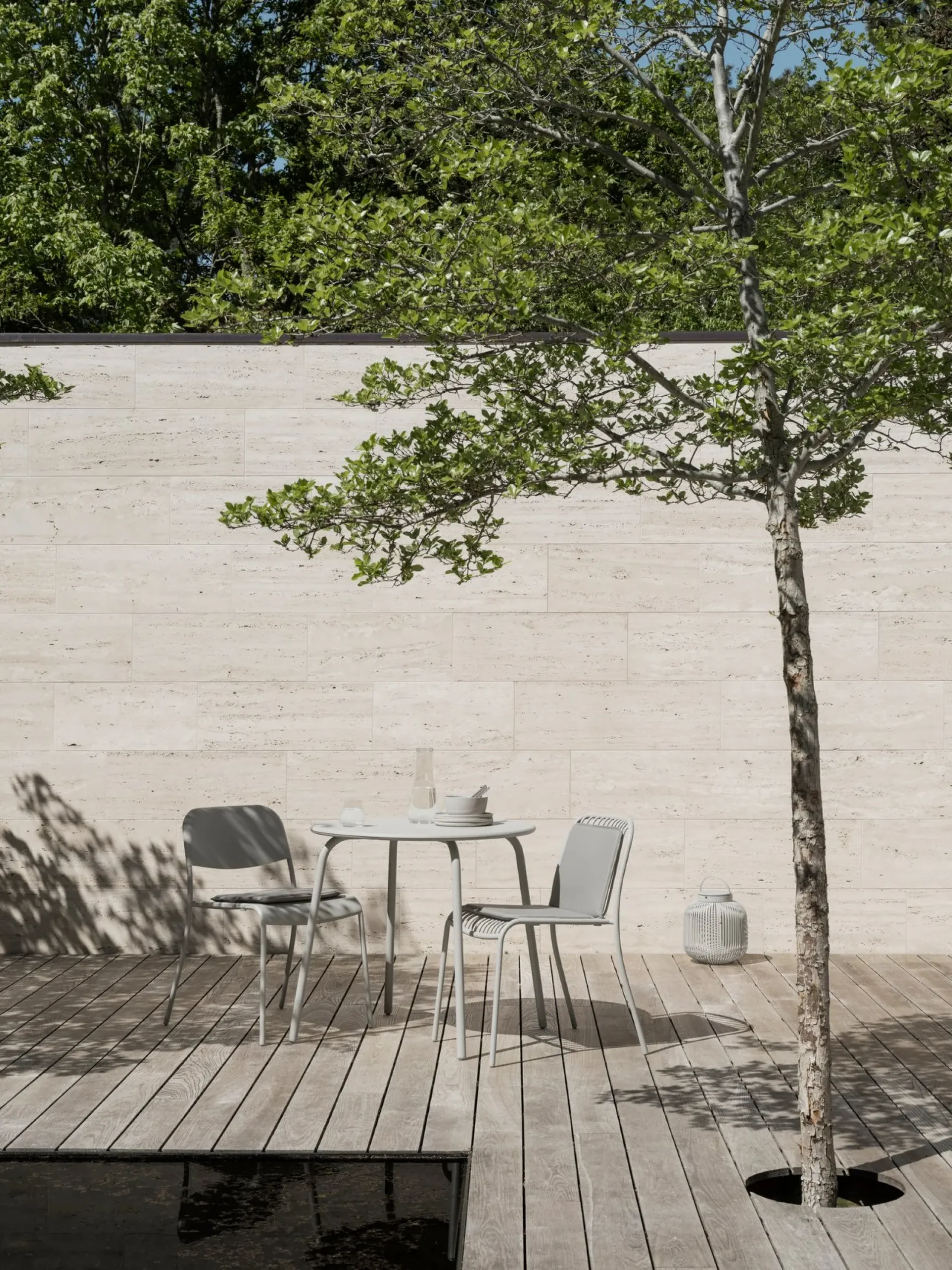 Loungesessel -YUA WIRE- Farbe Silk Gray