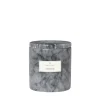 Marmor Duftkerze -FRABLE- Farbe Sharkskin, Duft: Tonga Ø 10 cm