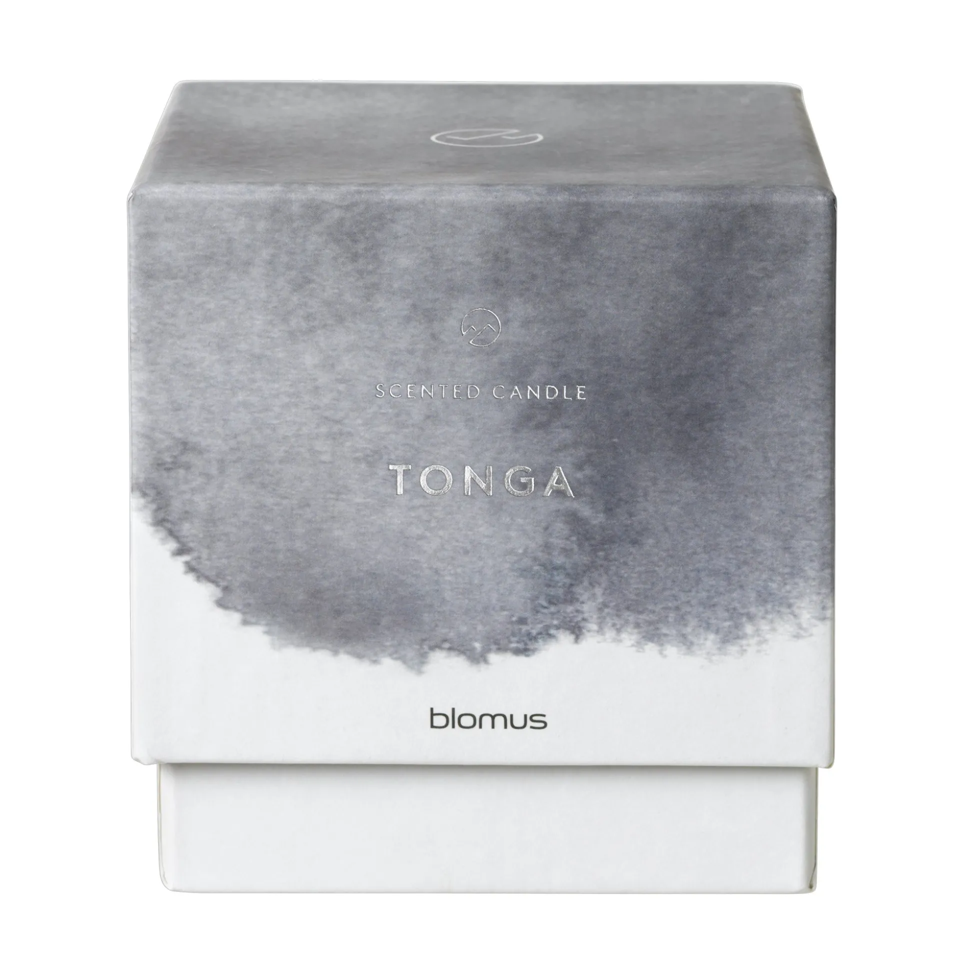 Marmor Duftkerze -FRABLE- Farbe Sharkskin, Duft: Tonga Ø 10 cm