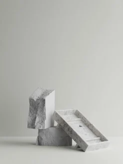Marmor Tablett -ABENTO- Farbe Nimbus Cloud