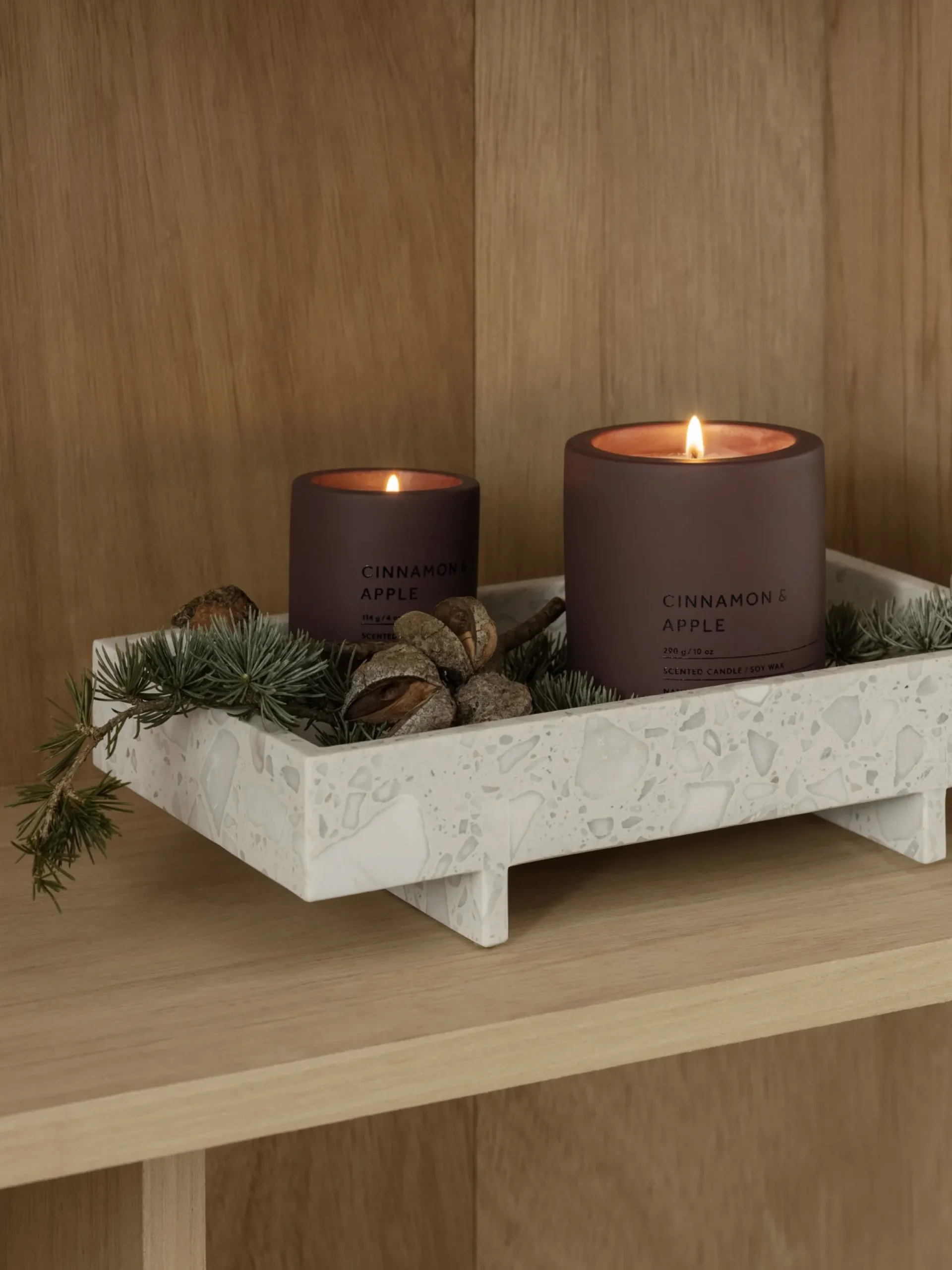 Marmor Tablett -ABENTO- Farbe Nimbus Cloud