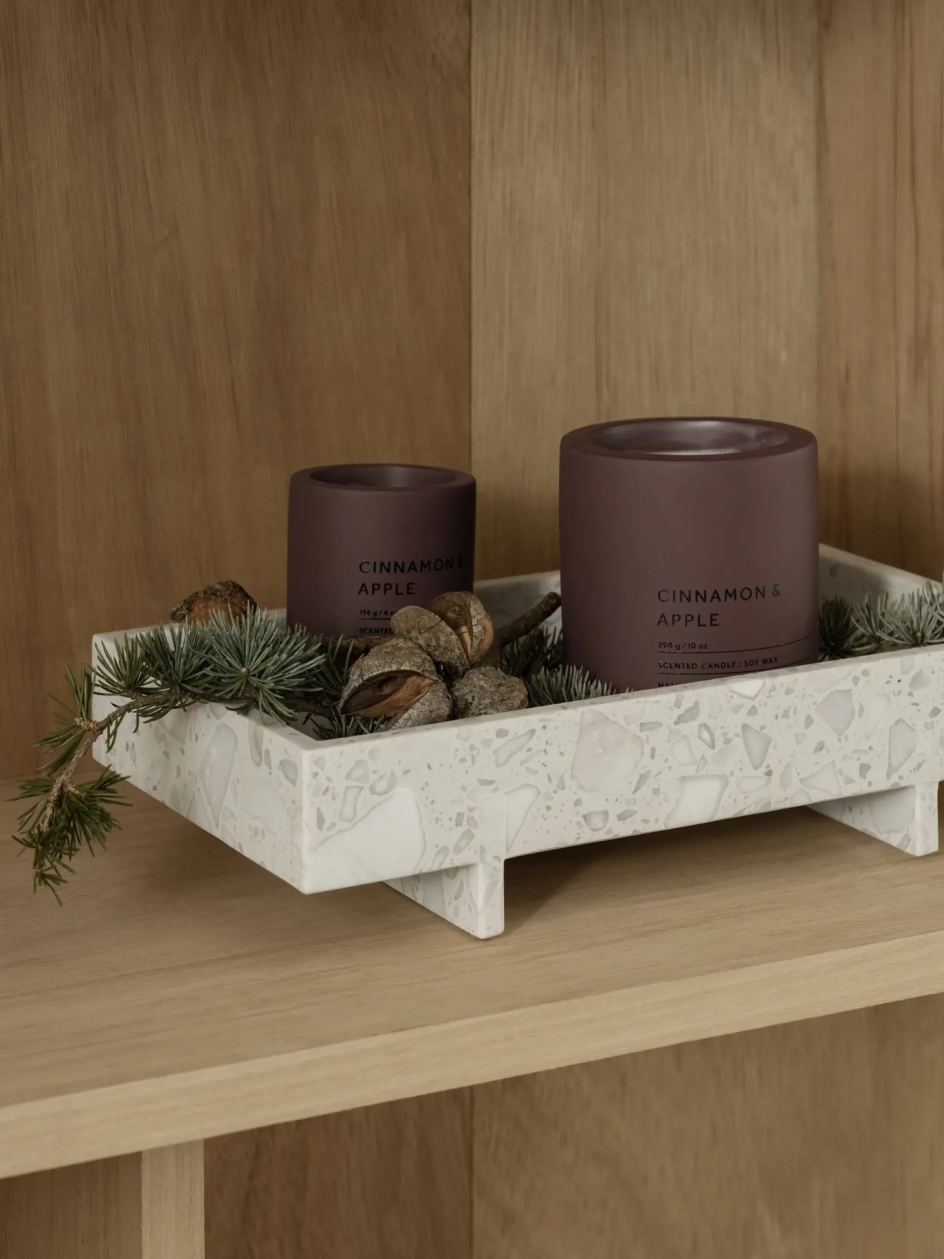 Marmor Tablett -ABENTO- Farbe Nimbus Cloud