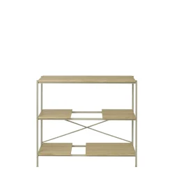 Metallregal -SUKOYA- Farbe Nomad, natürlich geölt Size S 104 x 92 cm