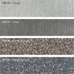 Outdoor 2-Sitzer Modul -GROW- Farbe Earth Bouclé (exkl. Bodenplatte)