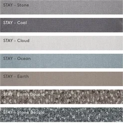 Outdoor-Bett -STAY- Farbe Earth Bouclé 120 x 190 cm