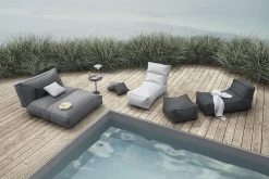 Outdoor-Bett -STAY- Stone Size S 80 x 190 cm