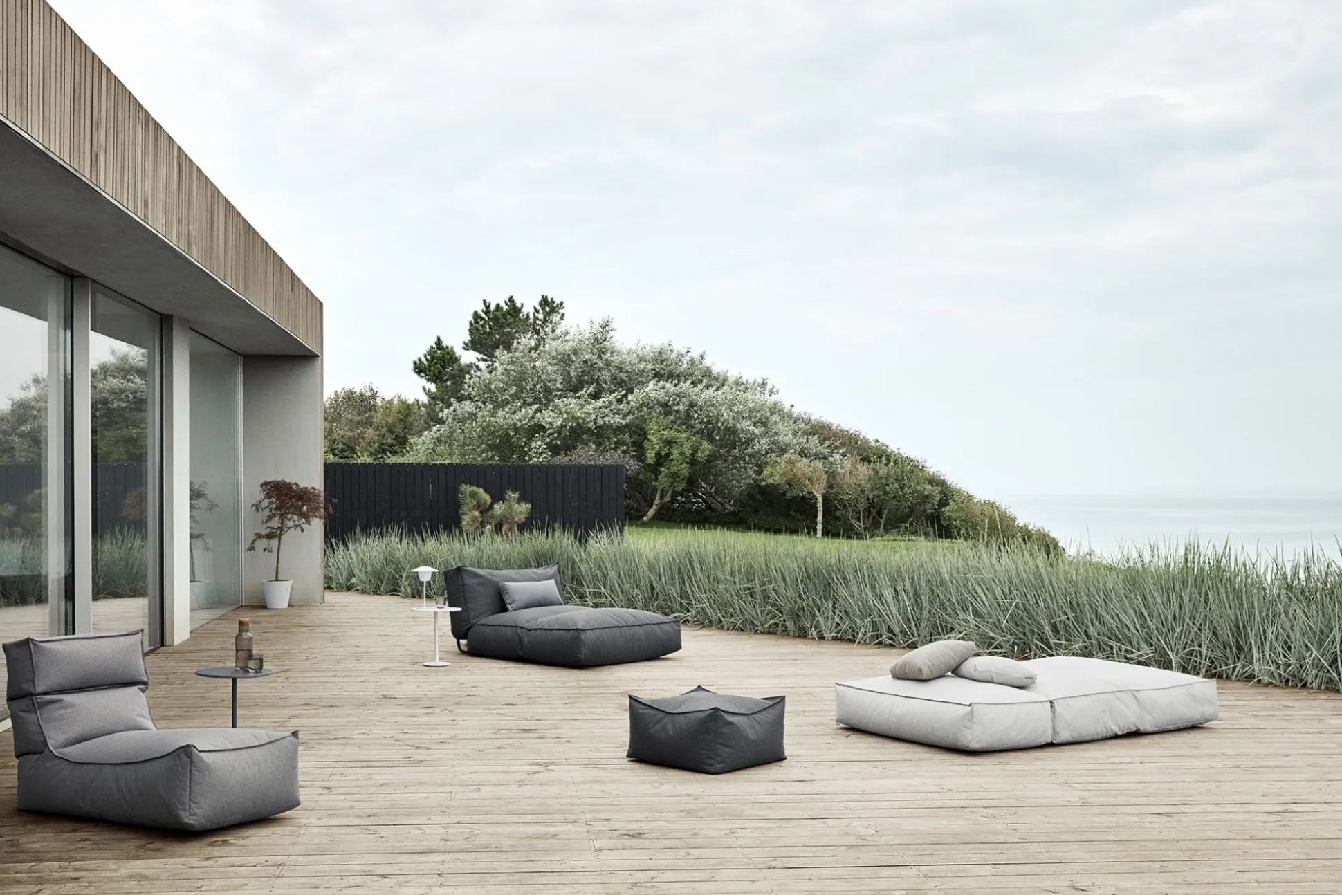 Outdoor-Bett -STAY- Stone Size S 80 x 190 cm