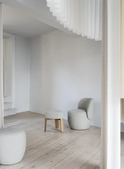 Pouf -KUON- Stoff Socia Farbe Desert