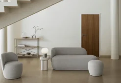 Pouf -KUON- Stoff Socia Farbe Desert