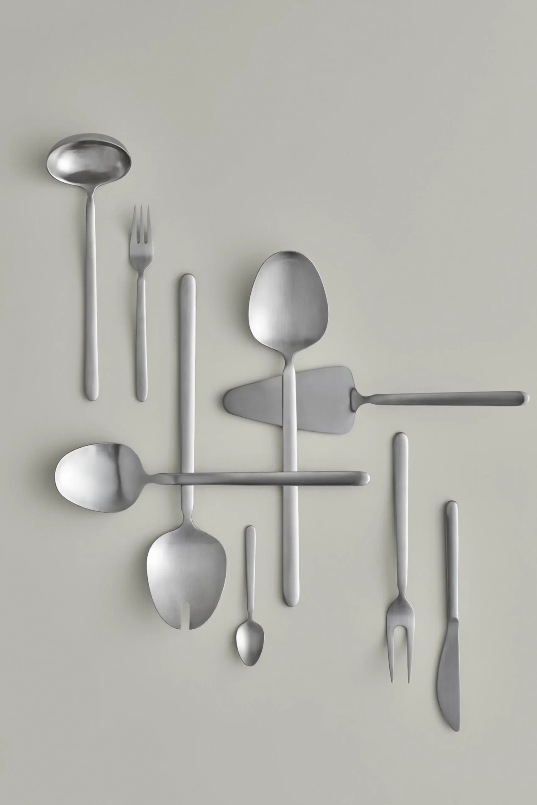 Salatbesteck -STELLA- Farbe Silber