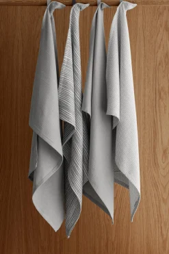 Set 2 Geschirrtücher -RIDGE- Lily White / Micro Chip 50 x 80 cm