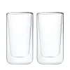 Set 2 Latte Macchiato-Gläser -NERO- 320 ml
