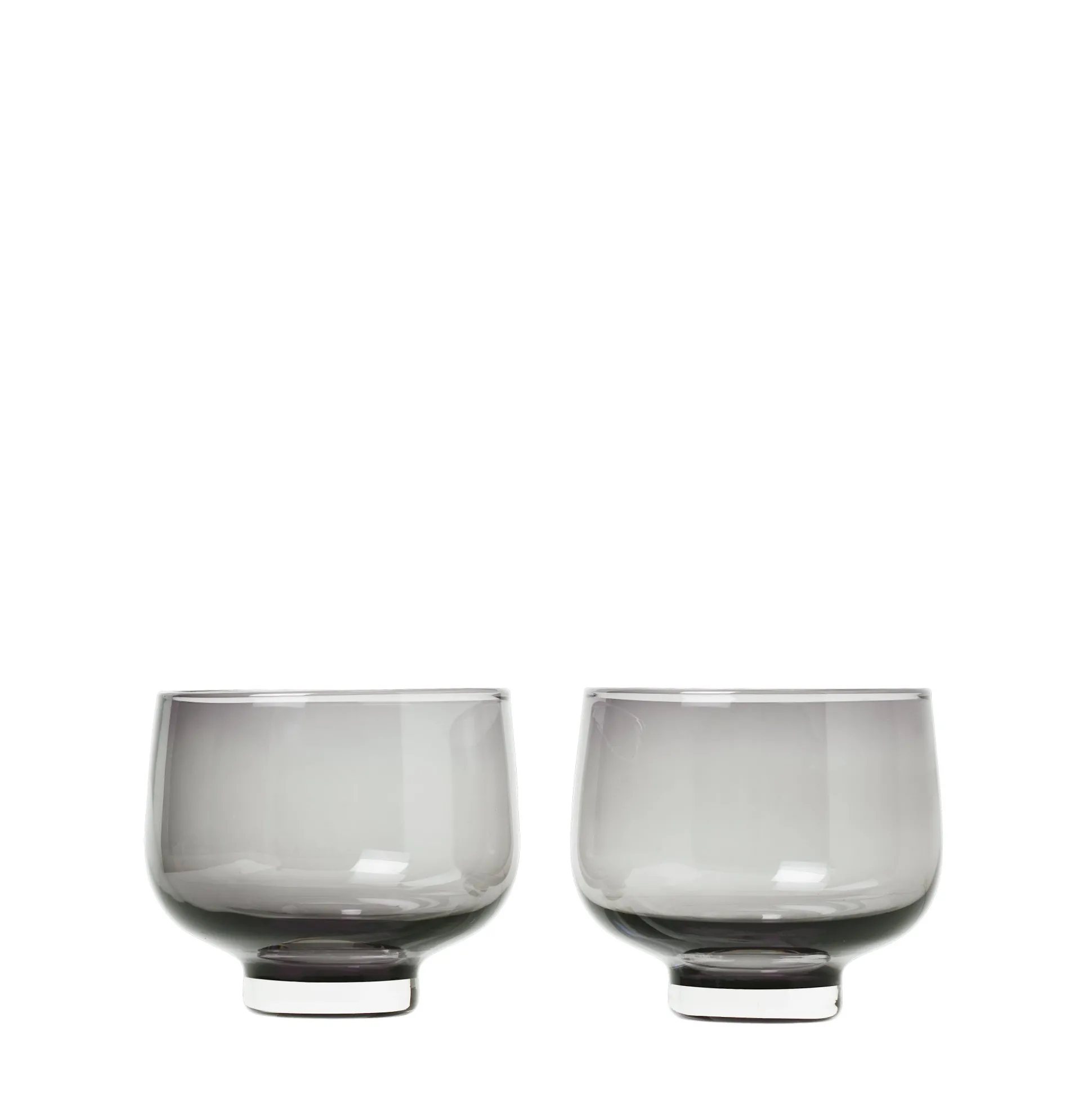 Set 2 Trinkgläser -FLOW- Farbe Smoke Size 220 ml
