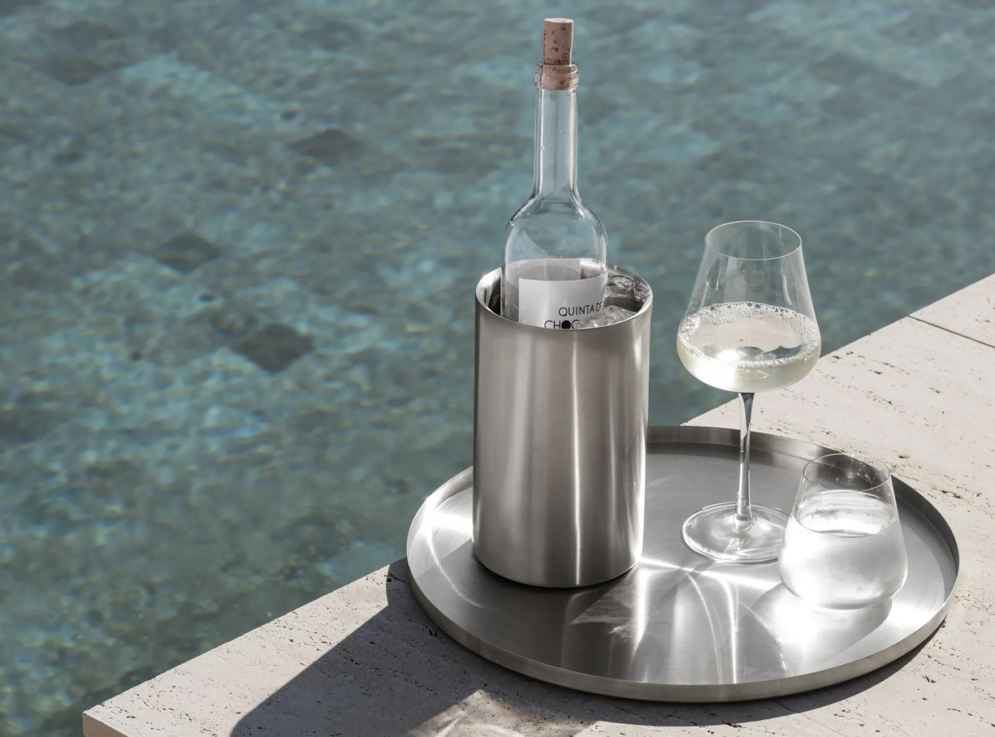 Tablett -PEASY- Farbe Stainless Steel Size L