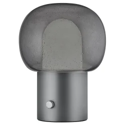 Tischleuchte -IRIS- Farbe Gunmetal - Size 24 x 32 cm