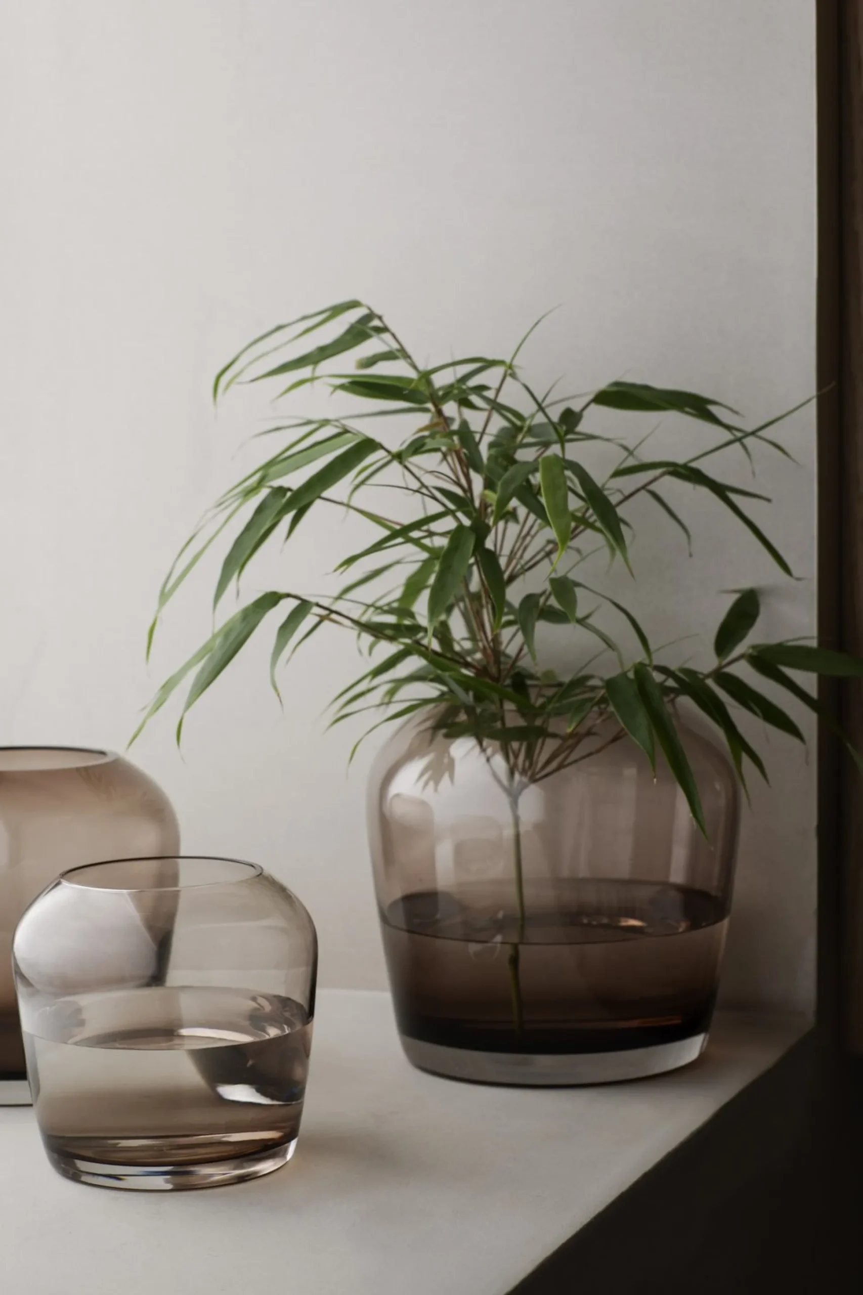 Vase -LETA- Coffee - Size 15 cm