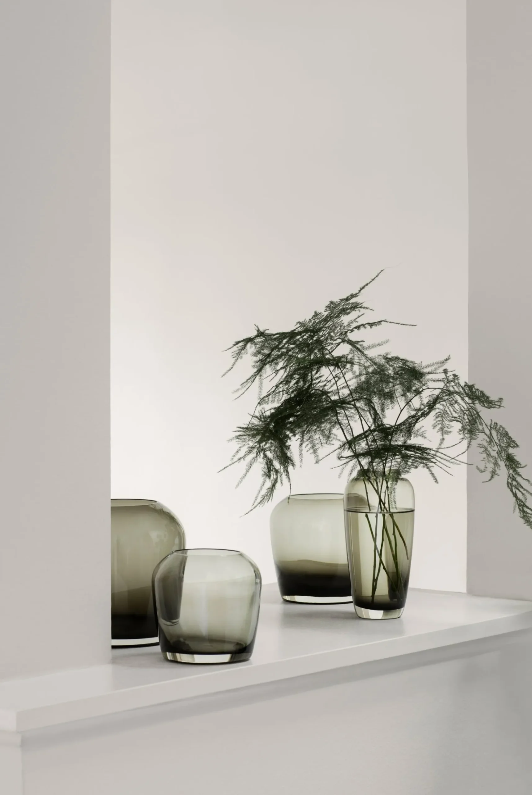 Vase -LETA- Coffee - Size 15 cm