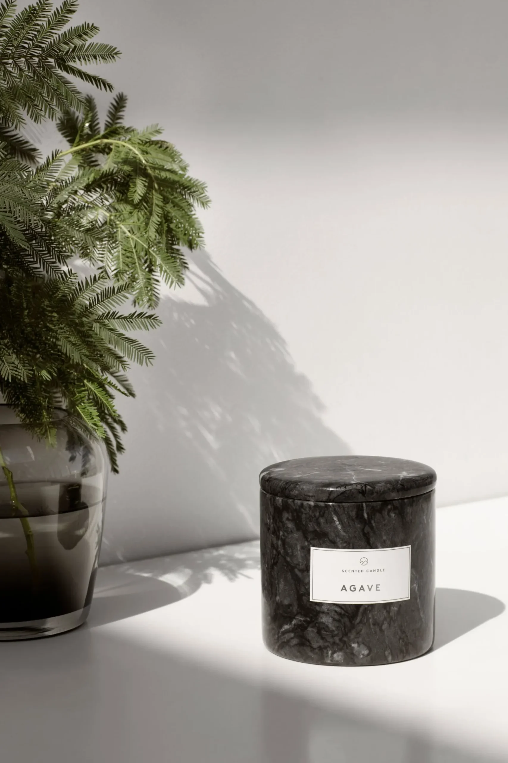 Vase -LETA- Coffee - Size 15 cm