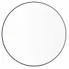 Wandspiegel -RIM- Farbe Black Size L Ø 80cm Glas klar