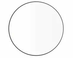 Wandspiegel -RIM- Farbe Black Size L Ø 80cm Glas klar
