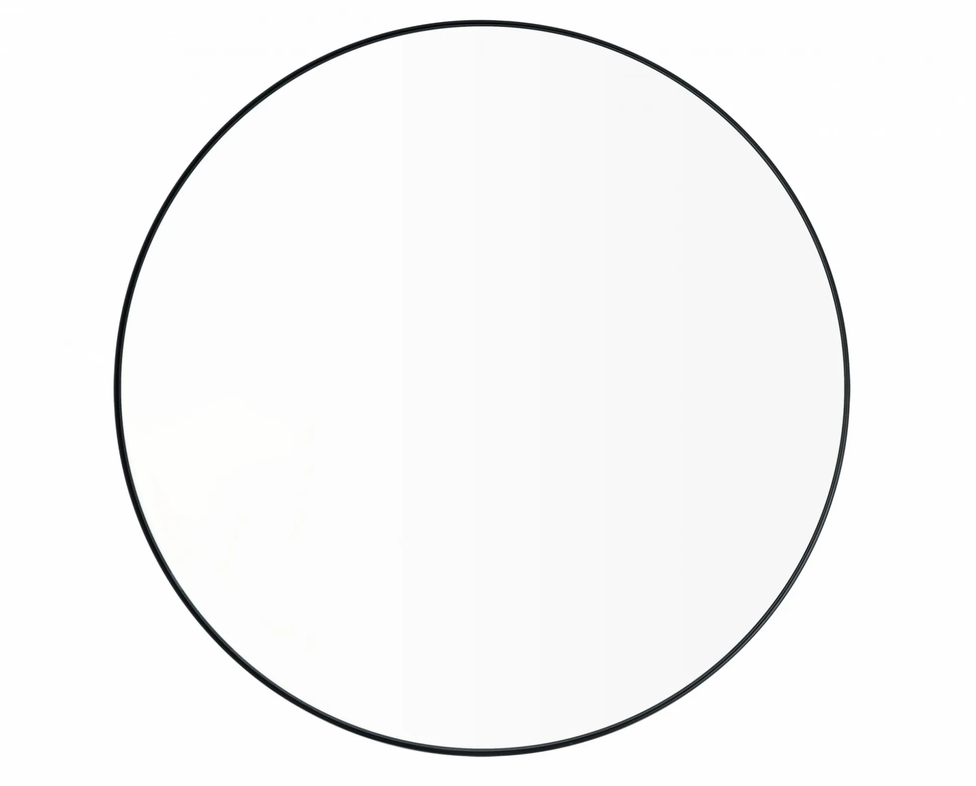 Wandspiegel -RIM- Farbe Black Size L Ø 80cm Glas klar