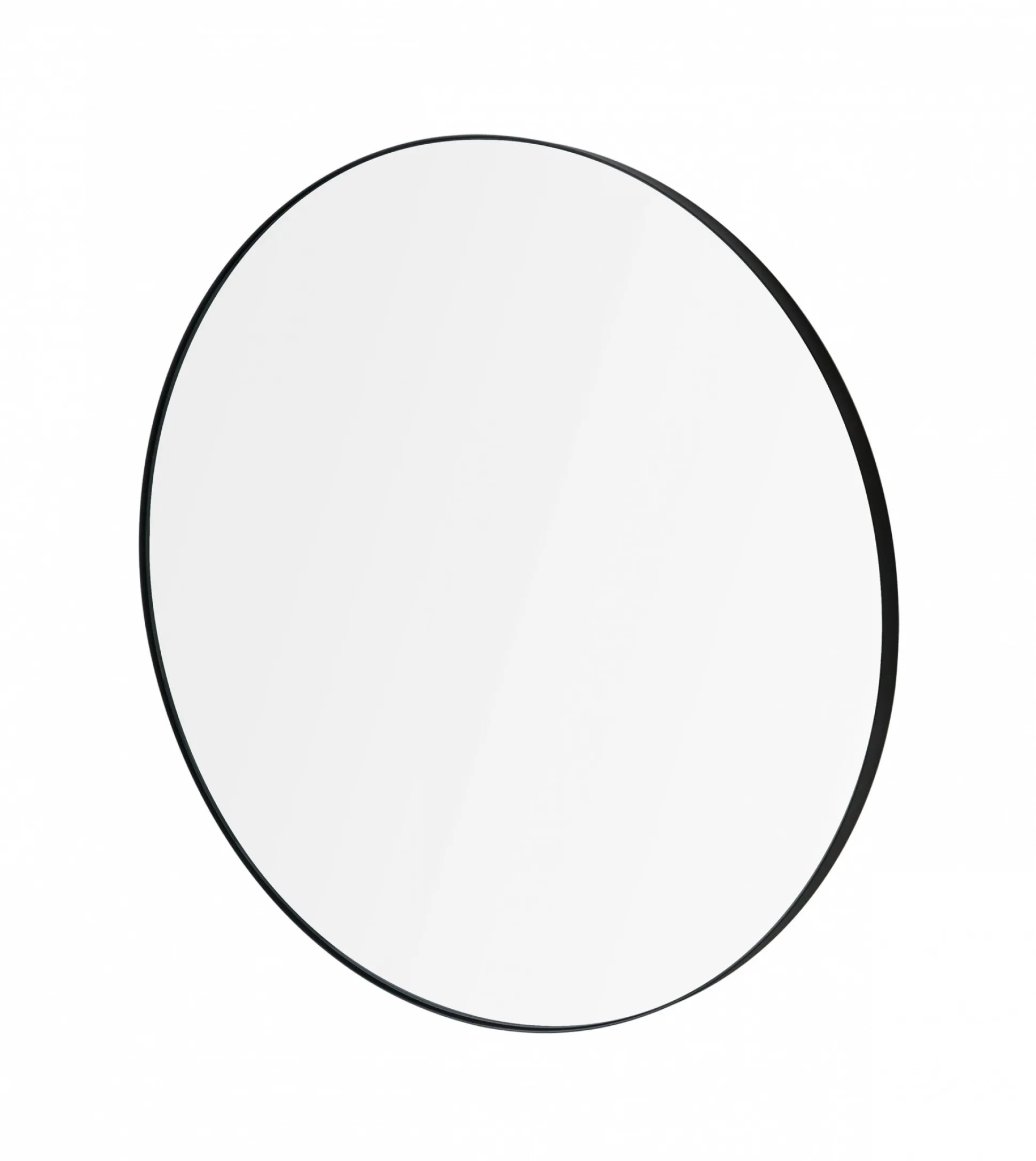 Wandspiegel -RIM- Farbe Black Size L Ø 80cm Glas klar