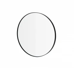 Wandspiegel -RIM- Farbe Black Size M Ø 50cm Glas klar