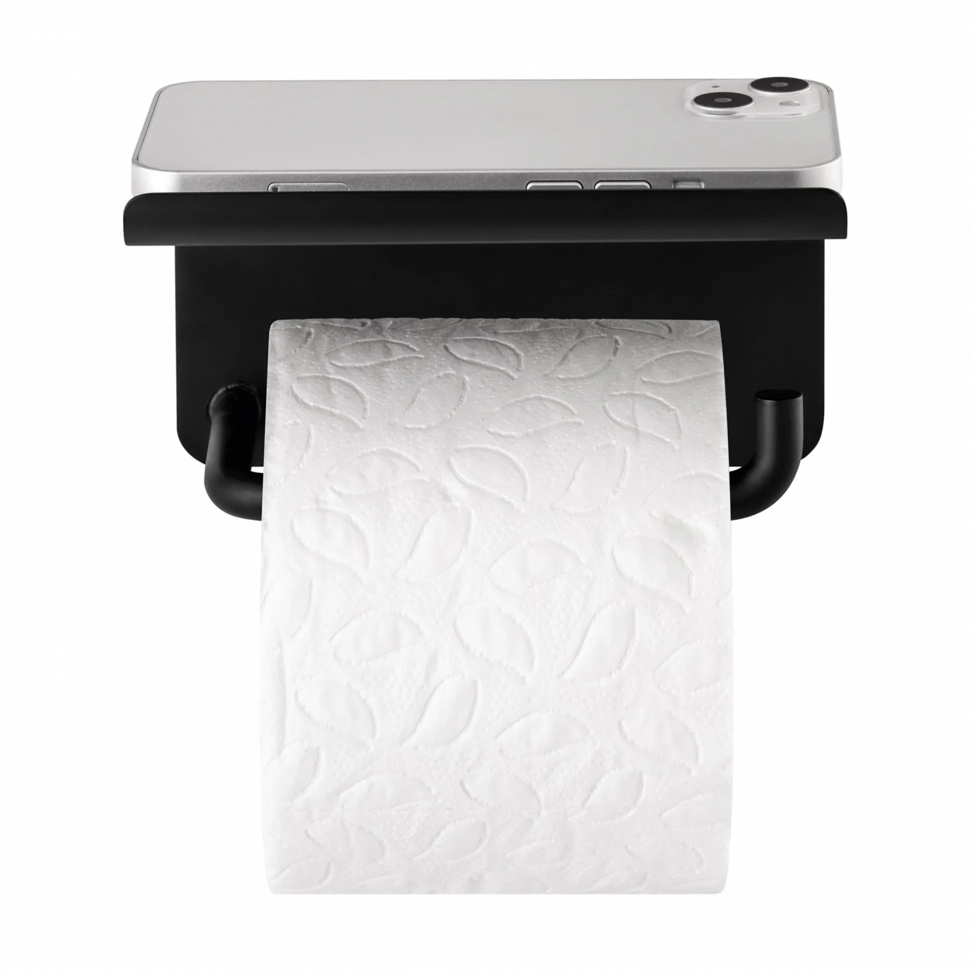WC-Rollenhalter mit Ablage -MODO- Farbe Black