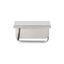 WC-Rollenhalter -MODO- Farbe Edelstahl matt mit Ablage