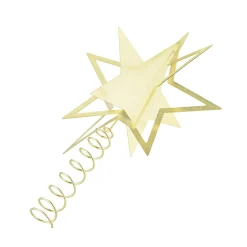 Weihnachtsbaumspitze -KITAI- Stern, Farbe Brass
